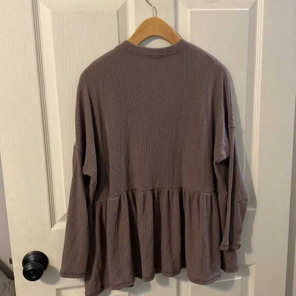 Altar’d State Button-Up Ruffle Sweater - Picture 2 of 4